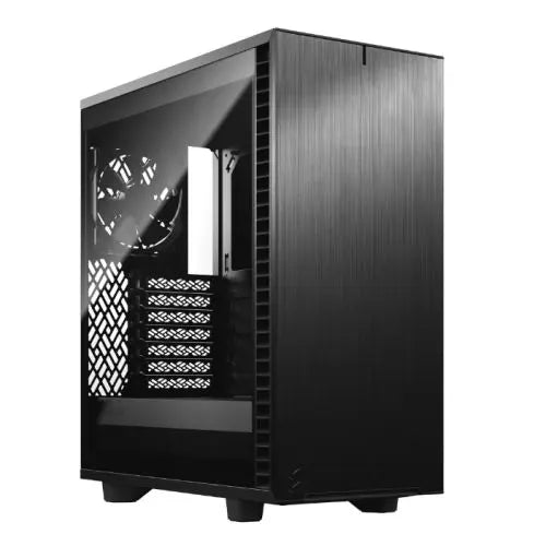 CSH Online Shop Fractal Design Define 7 Compact (Light TG) Gaming Case w/ Light Tint Glass Window, ATX, 2 Fans, Sound Dampening, Ventilated PSU Shroud, USB-C FRACTAL