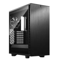 CSH Online Shop Fractal Design Define 7 Compact (Light TG) Gaming Case w/ Light Tint Glass Window, ATX, 2 Fans, Sound Dampening, Ventilated PSU Shroud, USB-C FRACTAL