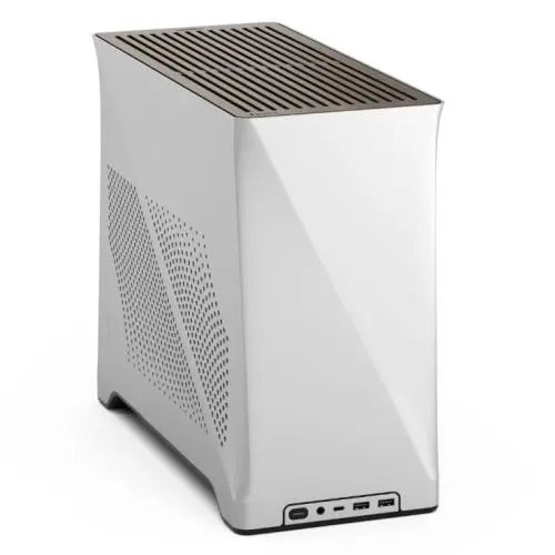 CSH Online Shop Fractal Design Era 2 ITX (Silver) Compact Case w/ Walnut Top, Mini ITX, Requires SFX/SFX-L PSU, 2 Fans, 3-Slot GPU & 280mm Radiator Support, USB-C FRACTAL