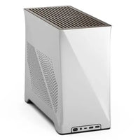 CSH Online Shop Fractal Design Era 2 ITX (Silver) Compact Case w/ Walnut Top, Mini ITX, Requires SFX/SFX-L PSU, 2 Fans, 3-Slot GPU & 280mm Radiator Support, USB-C FRACTAL