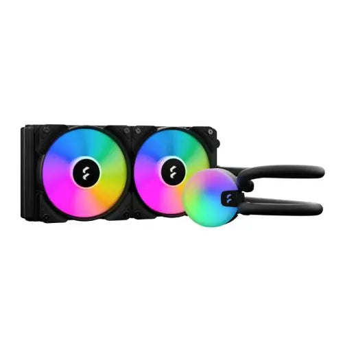 CSH Online Shop Fractal Design Lumen S24 V2 240mm ARGB Liquid CPU Cooler, ARGB Pump, 2x Aspect 12 RGB PWM Fans FRACTAL