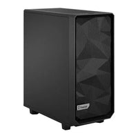CSH Online Shop Fractal Design Meshify 2 Compact (Black Solid) Gaming Case, ATX, Angular Mesh Front, 3 Fans, Detachable Front Filter, USB-C FRACTAL