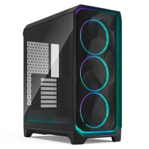 CSH Online Shop Fractal Design Meshify 3 Ambience Pro RGB (Black TG Light) Gaming Case w/ Light Tint Window, E-ATX, Mesh Front, 3x RGB Fans, Adjust Pro Hub, USB-C 20Gbps FRACTAL