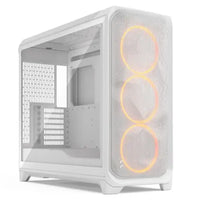 CSH Online Shop Fractal Design Meshify 3 XL (White RGB TG Clear) Case w/ Clear Window, E-ATX, Mesh Front, 3x RGB Fans, USB-C 20Gbps FRACTAL