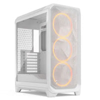 CSH Online Shop Fractal Design Meshify 3 (White RGB TG Clear) Gaming Case w/ Clear Window, E-ATX, Mesh Front, 3x RGB Fans, USB-C 20Gbps FRACTAL