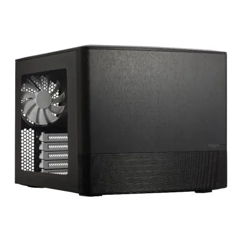 CSH Online Shop Fractal Design Node 804 (Black) Cube Case w/ Clear Window, Micro ATX, Brushed Al. Front, Optical Drive Option, 280mm Watercooling, 3 Fans, Fan Controller FRACTAL