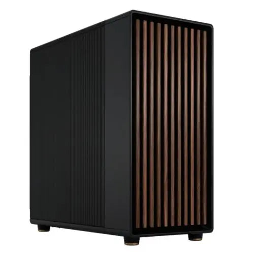 CSH Online Shop Fractal Design North XL Charcoal Black (Black Solid) Case, E-ATX, Fine Mesh Side, 3 PWM Fans, USB-C, Walnut Front FRACTAL