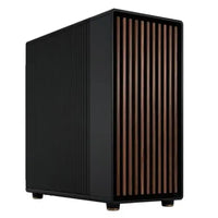 CSH Online Shop Fractal Design North XL Charcoal Black (Black Solid) Case, E-ATX, Fine Mesh Side, 3 PWM Fans, USB-C, Walnut Front FRACTAL
