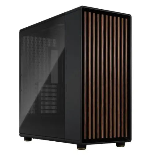 CSH Online Shop Fractal Design North XL Charcoal Black (TG Dark) Case w/ Dark Tint Glass Window, E-ATX, 3 PWM Fans, USB-C, Walnut Front FRACTAL