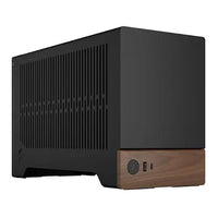 CSH Online Shop Fractal Design Terra Graphite SFF PC Case, Mini ITX, Walnut Front, Anodized Aluminium Exterior, 322mm GPU Support, Requires SFX/SFX-L PSU, USB-C FRACTAL