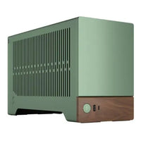 CSH Online Shop Fractal Design Terra Jade SFF PC Case, Mini ITX, Walnut Front, Anodized Aluminium Exterior, 322mm GPU Support, Requires SFX/SFX-L PSU, USB-C FRACTAL