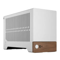 CSH Online Shop Fractal Design Terra Silver SFF PC Case, Mini ITX, Walnut Front, Anodized Aluminium Exterior, 322mm GPU Support, Requires SFX/SFX-L PSU, USB-C FRACTAL