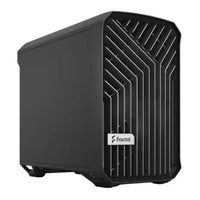 CSH Online Shop Fractal Design Torrent Nano (Black Solid) Case, Mini ITX, 1 Fan, ATX PSU & 335mm GPU Support, 280mm Watercooling, Front Grille, USB-C FRACTAL