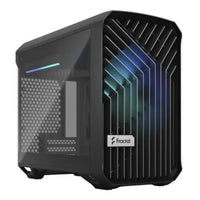 CSH Online Shop Fractal Design Torrent Nano (Light TG RGB) Case w/ Light Tint Glass Windows, Mini ITX, 1 RGB Fan, ATX PSU & 335mm GPU Support, 280mm Watercooling, RGB Strip, Front Grille, USB-C FRACTAL