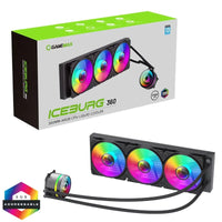 GameMax Iceburg 360mm ARGB Liquid AIO CPU Cooler with Triple 120mm Fans