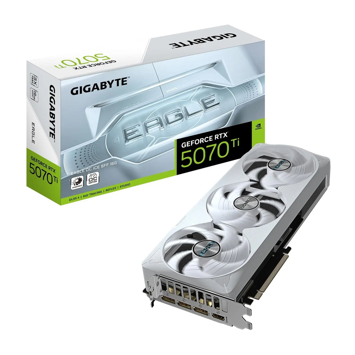 Gigabyte NVIDIA GeForce RTX 5070 Ti EAGLE OC ICE SFF 16GB GDDR7 Graphics Card