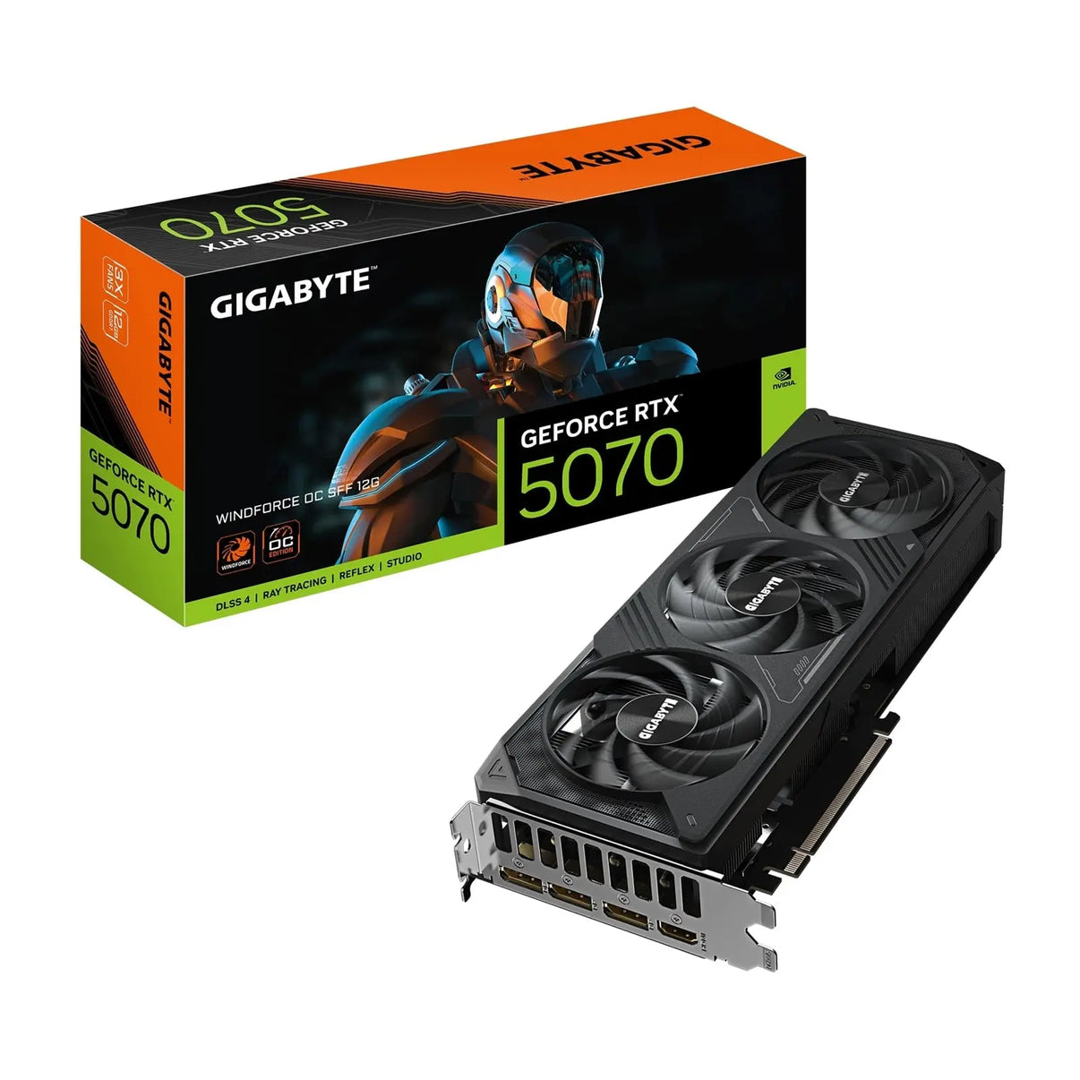 Gigabyte NVIDIA GeForce RTX 5070 WINDFORCE OC SFF 12GB GDDR7 Graphics Card