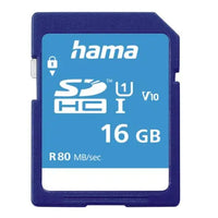 CSH Online Shop Hama 16GB SDHC Card, UHS-I Class 10, 80MB/s HAMA