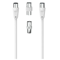 CSH Online Shop Hama 3-Part Antenna Connection Kit - 5 Metre Antenna Cable + 2x Coax Adapters HAMA