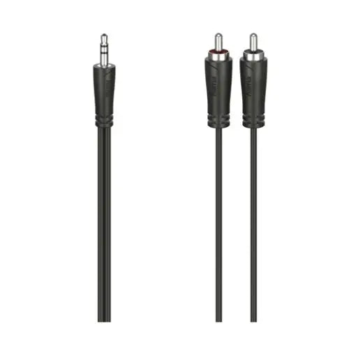 CSH Online Shop Hama 3.5mm Jack Plug to 2x RCA Plugs Converter Cable, Stereo, 1.5m HAMA