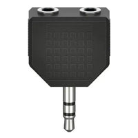 CSH Online Shop Hama 3.5mm Jack Splitter Dongle, 3.5mm Jack Male to 2x 3.5mm Jack Female, Black HAMA
