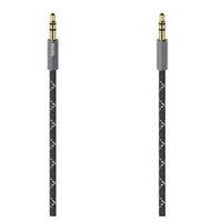 CSH Online Shop Hama 3.5mm Jack Stereo Cable, Male to Male, Gold-Plated, Fabric Jacket, 1.5 Metre HAMA