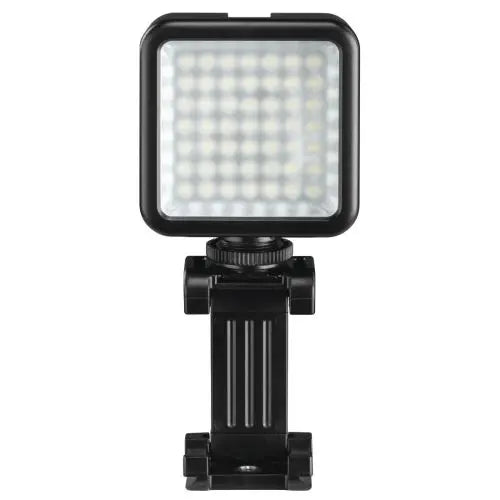 CSH Online Shop Hama 49 BD Portable LED Spotlight, Phone Holder, 6.4mm Tripod Thread, Flash Shoe Foot HAMA