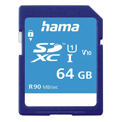 CSH Online Shop Hama 64GB SDXC Card, UHS-I Class 10, 90MB/s HAMA