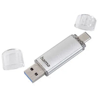 CSH Online Shop Hama C-Laeta 16GB USB-A & USB-C Memory Pen, Metal Casing, OTG, 40MB/s, Silver HAMA
