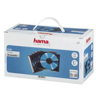 CSH Online Shop Hama CD/DVD/Blu-Ray Slim Jewel Cases x50, Transparent/Black HAMA