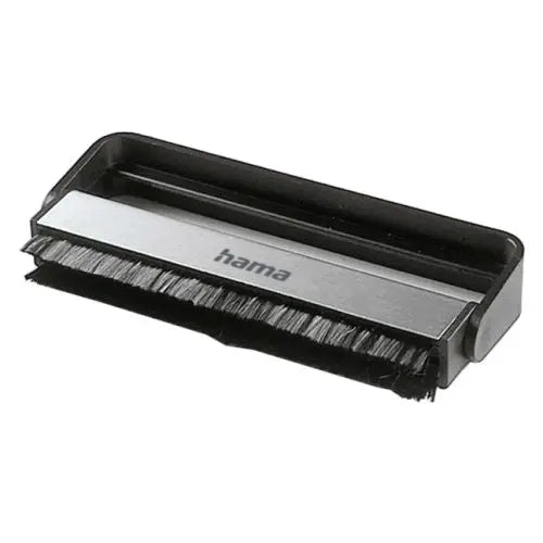 CSH Online Shop Hama Carbon Fibre Brush for Cleaning LPs, Aluminium Handle/Cleaning Frame HAMA