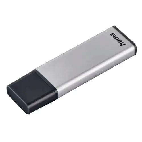 CSH Online Shop Hama Classic 16GB USB 3.0 Memory Pen, Aluminium, Cap, Keyring, 70MB/s, Black/Silver HAMA