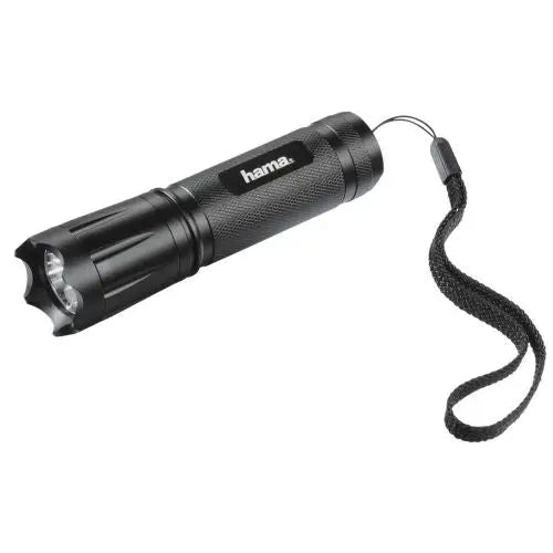CSH Online Shop Hama Classic C-118 100 Lumen LED Torch, 110m Range, IP54 Splash/Dust Proof, Black HAMA
