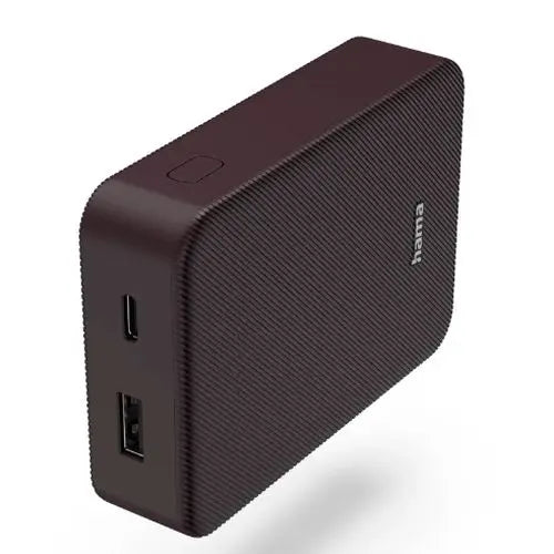 CSH Online Shop Hama Colour 10 Plum 10000mAh Fast Charge Powerbank, USB-A & USB-C, LED Capacity Indicator HAMA