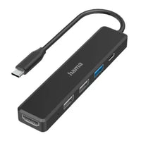 CSH Online Shop Hama External 4 Port USB-C Hub, USB Powered, 3 x USB-A , 1 x USB C (Power Delivery), 1 x HDMI HAMA