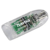 CSH Online Shop Hama External 8-in-1 USB 2.0 Card Reader, SD/microSD, Transparent, USB Powered HAMA