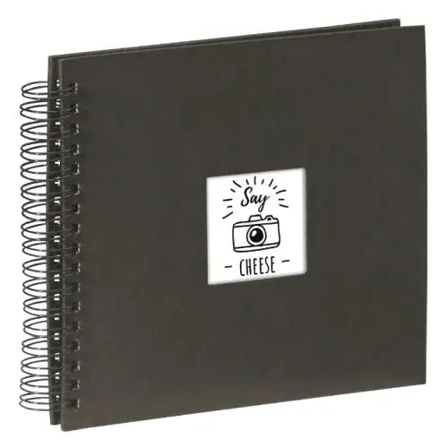 CSH Online Shop Hama Fine Art Spiral Photo Album, 28 x 24 cm, 50 Black Pages (100 Photos), Black HAMA