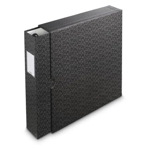 CSH Online Shop Hama Folder, 4-D Ring, 70mm Spine Width, Slipcase, Black/Grey HAMA