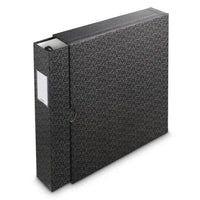 CSH Online Shop Hama Folder, 4-D Ring, 70mm Spine Width, Slipcase, Black/Grey HAMA