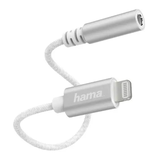 CSH Online Shop Hama Lightning Male to 3.5mm Jack Female Cable, Ultra-Thin & Flexible Cable HAMA