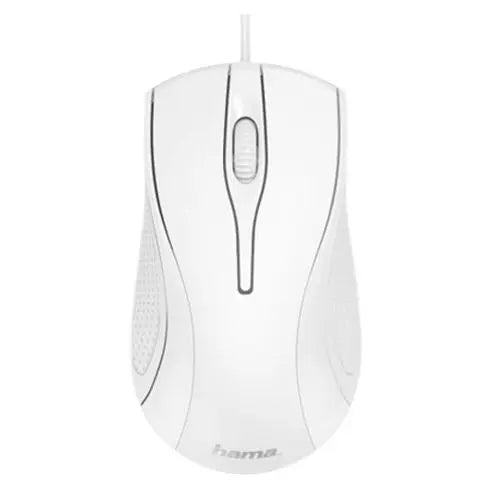 CSH Online Shop Hama MC-200 Wired Optical Mouse, 1000 DPI, USB, 3 Buttons, White HAMA