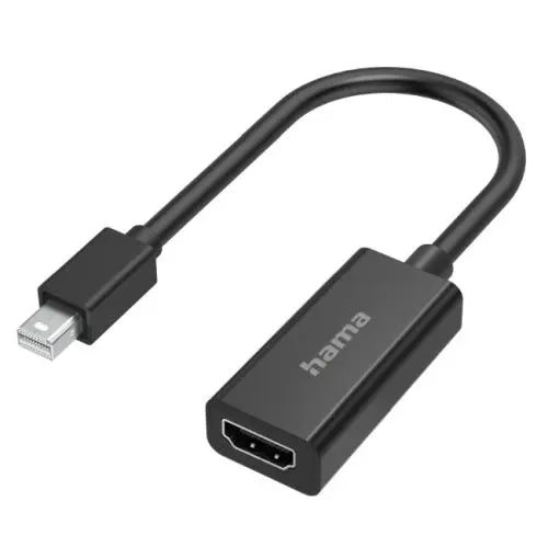 CSH Online Shop Hama Mini DisplayPort Male to HDMI Female Converter Cable, Black HAMA