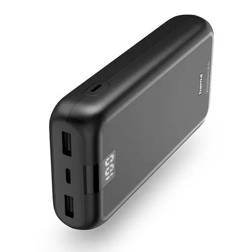 CSH Online Shop Hama Performance 20 20000mAh Fast Charge Powerbank, 2x USB-A, USB-C, LED Capacity Indicator, Grey HAMA
