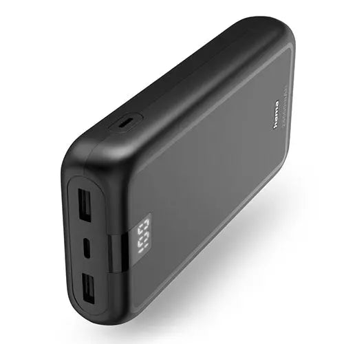 CSH Online Shop Hama Performance 24 24000mAh Fast Charge Powerbank, 2x USB-A, USB-C, LED Capacity Indicator, Grey HAMA