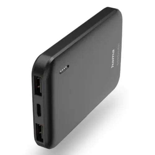 CSH Online Shop Hama Pocket 5 5000mAh Fast Charge Powerbank, 2x USB-A, LED Capacity Indicator, Grey HAMA