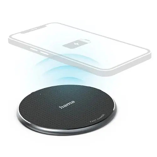 CSH Online Shop Hama QI-FC10 Wireless Charger, 10W, USB-C, Wireless Smartphone Charging Pad, Black HAMA