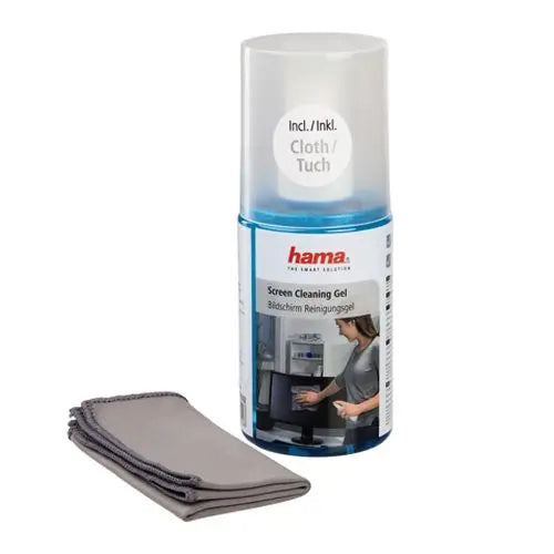 CSH Online Shop Hama Screen Cleaning Gel, 200ml, Microfibre Cloth Included HAMA