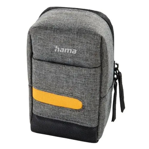 CSH Online Shop Hama Terra 90M Compact Camera Case, Belt Loop, Neck Strap, Grey, 7.5 x 4.5 x 13 cm Compartment HAMA