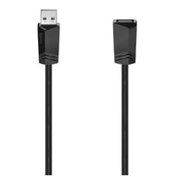 CSH Online Shop Hama USB 2.0 Extension Cable, Male to Female, 1.5 Metre, Black HAMA