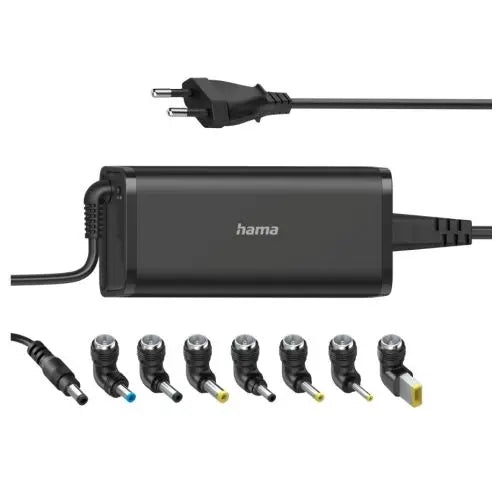 CSH Online Shop Hama Universal 90W EU Travel Notebook PSU, 15-19V, 8 Adapters, Hook & Cable Tie, *Euro Plug* HAMA